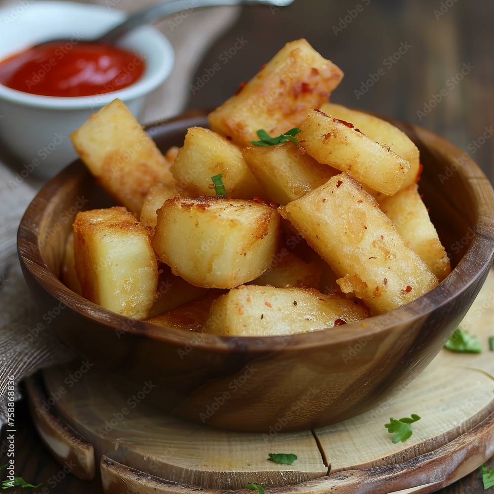 Yuca frita fried cassava Yuca frita fried cassava