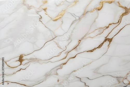 White marble texture with natural pattern for background or design art work. Generative AI
