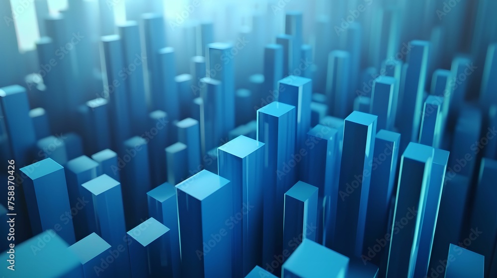Blue Economic Graph Showing Financial Growth, Blue graph, economic growth, financial success, market data Blue Economic Graph Showing Financial Growth, Blue graph, economic growth, financial success, market data