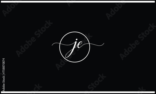 JE, EJ, J, E, Abstract Letters Logo Monogram