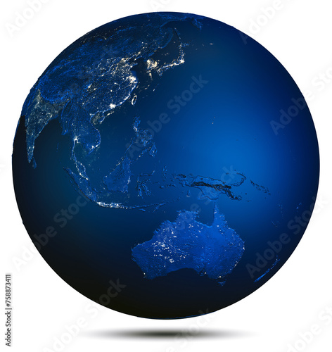Earth planet map