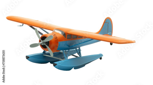 Toy Seaplane on Transparent Background PNG