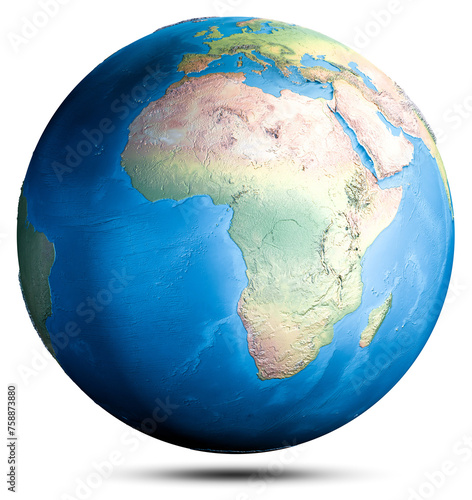 World globe planet map