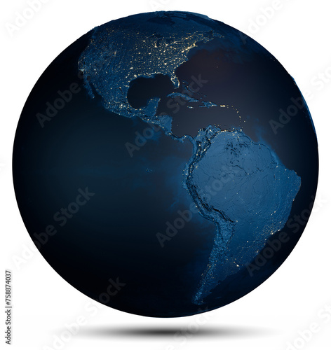 Earth planet globe
