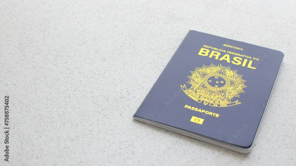 Close-up of the Brazilian passport against a white background, symbolizing travel and citizenship. Clear image of a Brazilian passport on a white background, emphasizing authenticity and simplicity. Close-up of the Brazilian passport against a white background, symbolizing travel and citizenship. Clear image of a Brazilian passport on a white background, emphasizing authenticity and simplicity.