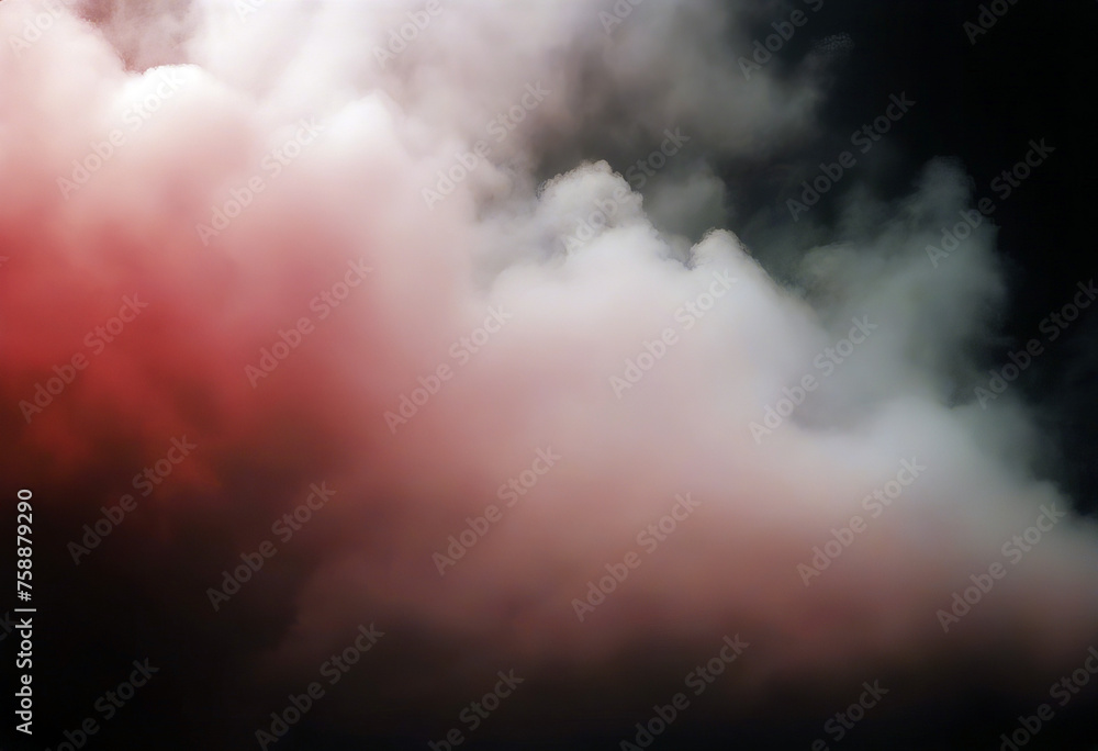 Realistic Drifting Smoke Clouds Fog Overlay on background red light motion Stock Footage stock video