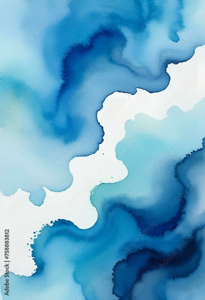 gradatiom, cobart blue, artwork, watercolor, watercolor style, fluid ...