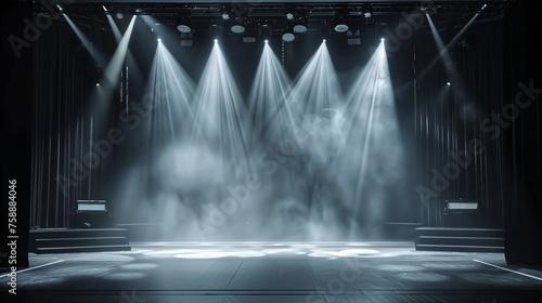 Artistic performances stage light background with spotlight illu photo