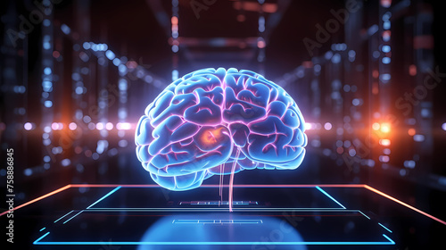 Human brain hologram research in science