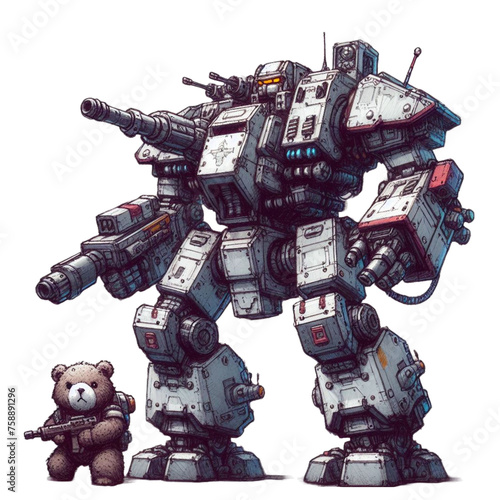 Wallpaper Mural Giant combat robot, mecha, heavy robot Torontodigital.ca