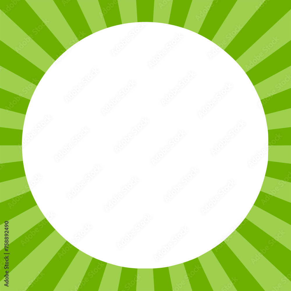 Green sunburst or starburst frame background for Easter. Green sunburst or starburst frame background for Easter.