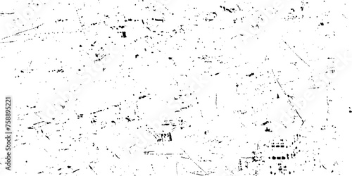 Abstract grunge texture design on a white background. Dirt texture for the background. Distressed texture background with black and white colors. Abstract dust texture © Mst