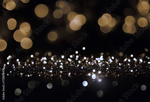 Festive sparkling lights stock photoBackgrounds New Year Christmas Gold - Metal Gold Colored photo