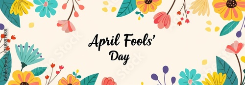 April Fools' Day concept banner
