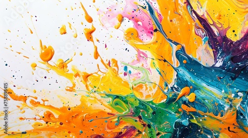 Dynamic Paint Splash Texture, colorful, paint splashes, canvas, energy