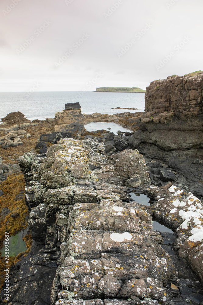 A rocky coast in Isle of Skye, Scotland.