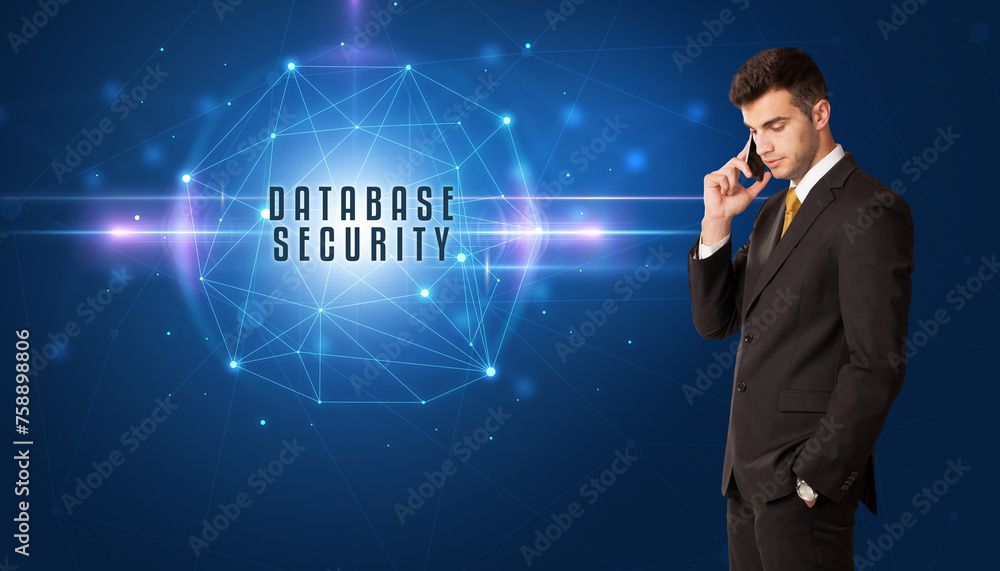 businessman thinking about security businessman thinking about security