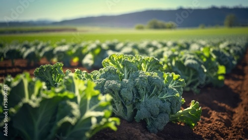 Broccoli production and cultivation, green business, entrepreneurship harvest.