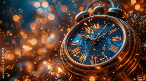 New Year's Eve Countdown - Abstract Defocused Background, 2025
