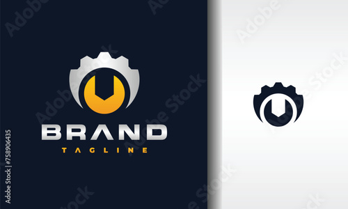 wrench gear mechanic logo