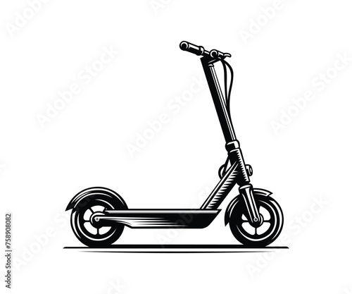 Electric scooter vector