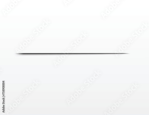Shadow effect. Realistic blurred edges shadow of isolated template. Rectangular val drop shadow for any vector objects