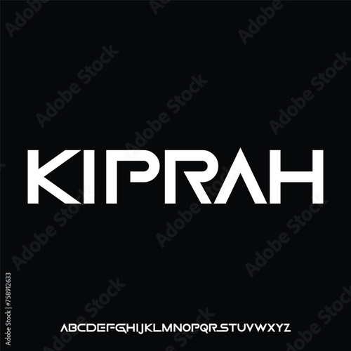 bold condensed font vector set