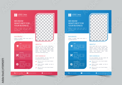 Corporate Flyer Template | A4 | Print Ready | 0.125 Bleed