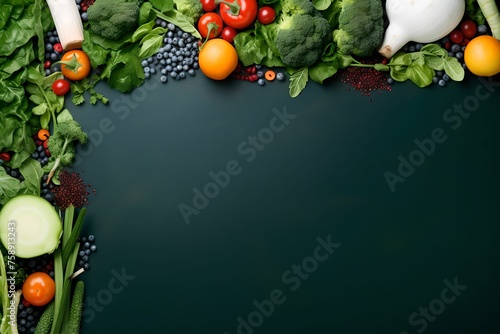 Copy Space Centerpiece, vegetable frame, copy space, wholesome, healthy eating