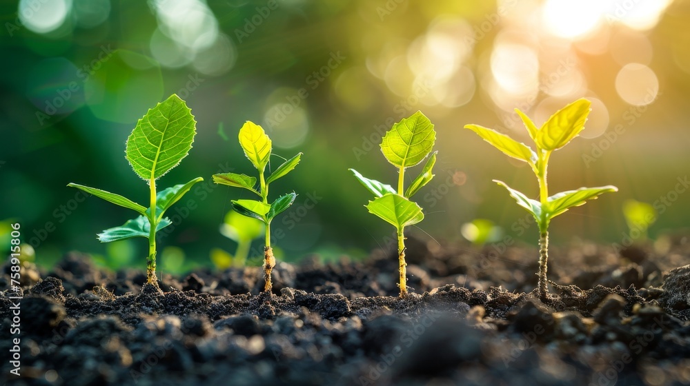 Craft a visually captivating scene where seeds give rise to a lush and vibrant landscape Craft a visually captivating scene where seeds give rise to a lush and vibrant landscape
