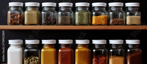 Organizing spices in a cupboard