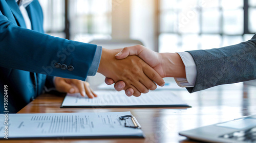 handshake business deal contract cooperation concept
