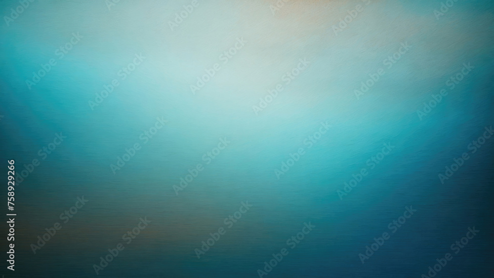 Blue Teal grey brown, color gradient rough abstract background, grainy noise grungy
