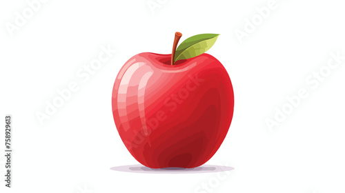 Apple fresh isoloated icon  flat vector 