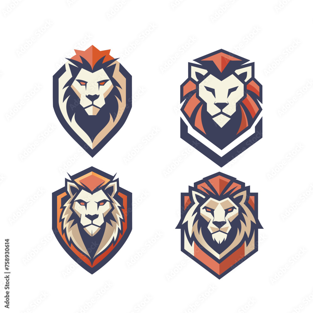 Lion Head vector illustration logo Lion Head vector illustration logo
