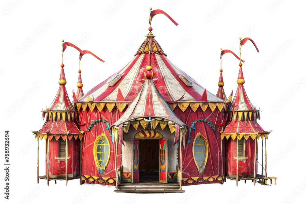 Circus House on transparent background,