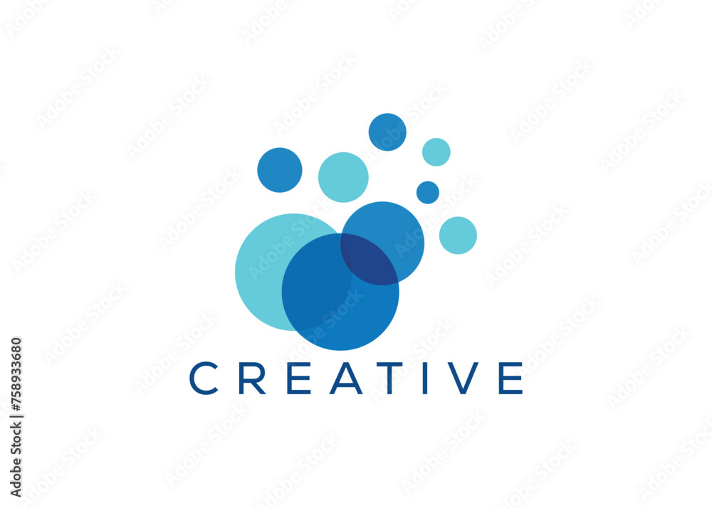 Minimal Dot logo vector template Minimal Dot logo vector template