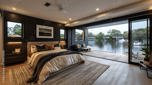 bedroom on the lake