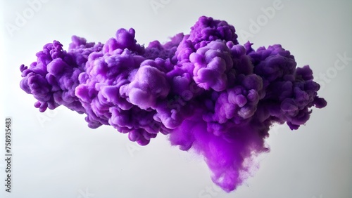 Elegant Purple Ink Stain in Cloud Form