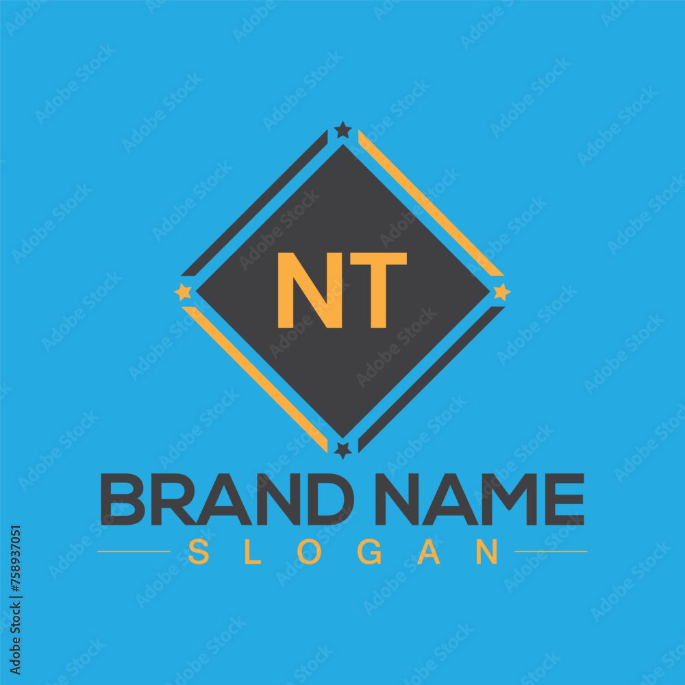 Creative letter NT unique logo design vector and Illustration Creative letter NT unique logo design vector and Illustration