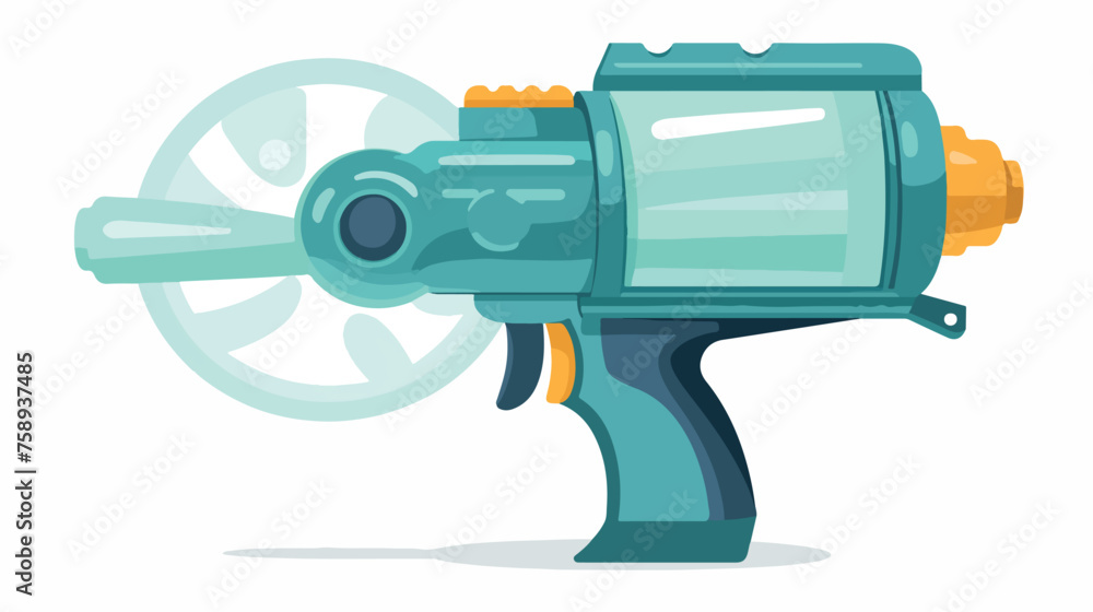 Children bubble gun vector cartoon illustration 