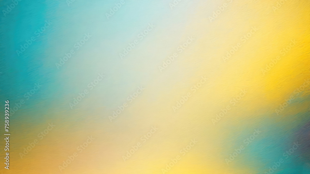 Yellow Teal grey brown, color gradient rough abstract background, grainy noise grungy