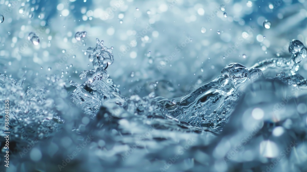 Close up of a water splash on a surface. Perfect for advertising and nature themes Close up of a water splash on a surface. Perfect for advertising and nature themes