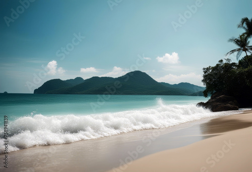 island Phuket Thailand Ocean beach sand waves Water Sky Summer Travel Nature Easter Landscape Clouds Sun Sea Orange Sunset Tropical Pool Vacation Colorful Yellow