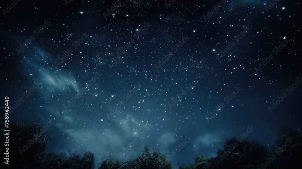 A stunning view of a night sky filled with countless stars. Perfect for astronomy enthusiasts or dreamy backgrounds
