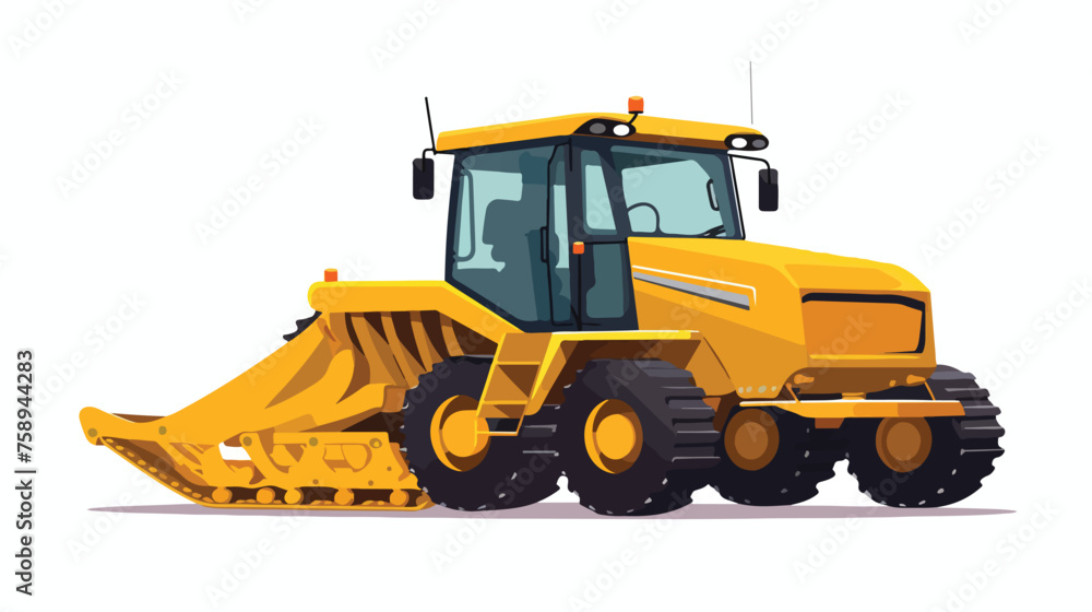 Download flat icon of snow plow  flat vector isolated