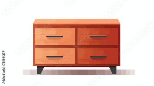 Drawer Icon flat vector