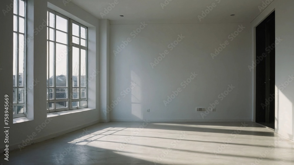 empty room with a window empty room with a window