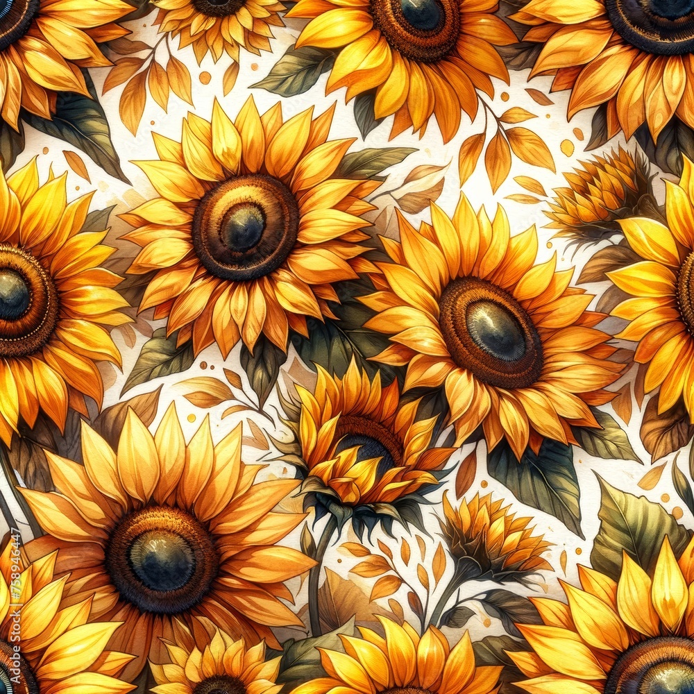 Autumn Harvest Sunflower Tapestry Autumn Harvest Sunflower Tapestry
