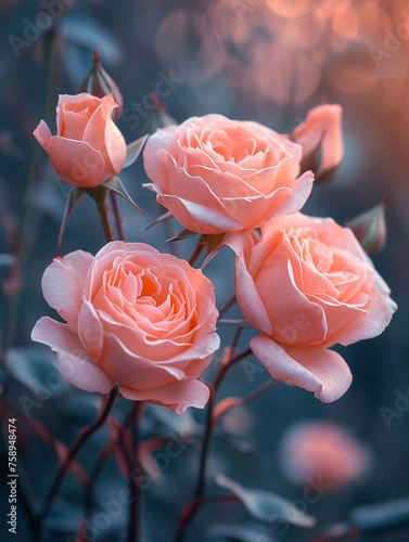Beautiful light pink rose light